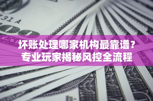 济南坏账处理哪家机构最靠谱？专业玩家揭秘风控全流程