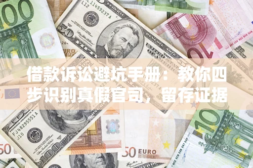 济南借款诉讼避坑手册：教你四步识别真假官司，留存证据不踩雷