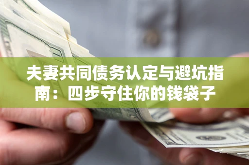 济南夫妻共同债务认定与避坑指南：四步守住你的钱袋子