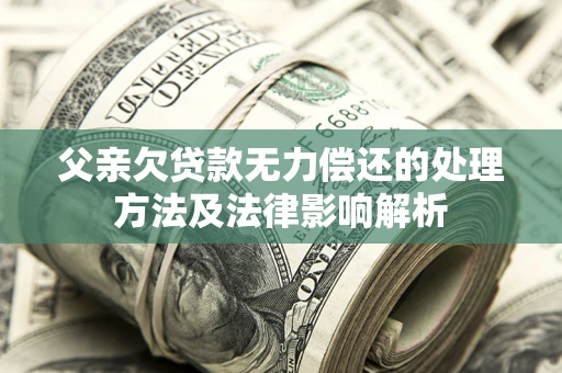 济南父亲欠贷款无力偿还的处理方法及法律影响解析